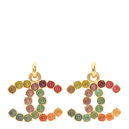 Chanel Crystal CC Drop Earrings Multicolor 1 of 4