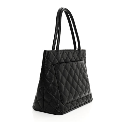 Chanel Caviar Quilted Medallion Tote Black 4 of 19