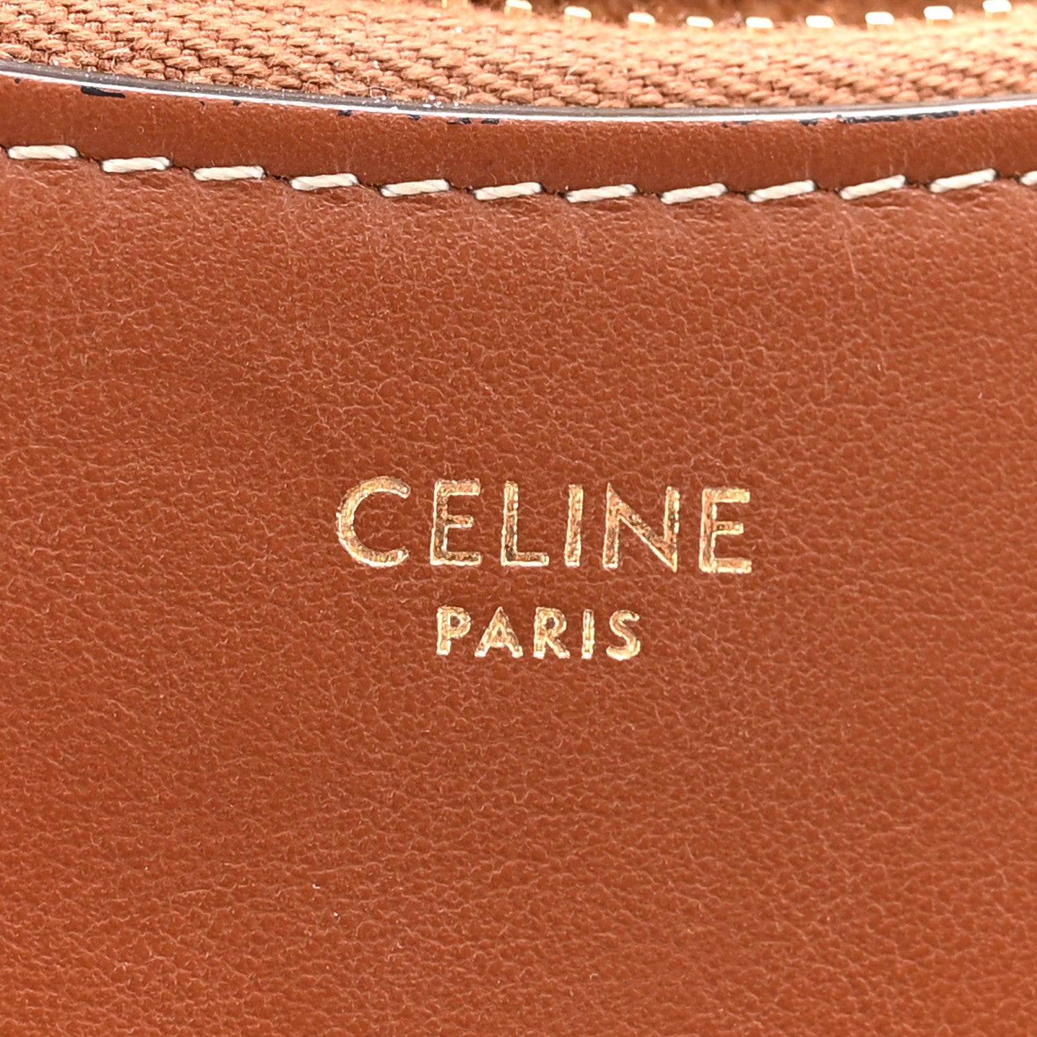 Celine Smooth Calfskin Medium Chain Strap Ava Shoulder Bag  Tan 6 of 10