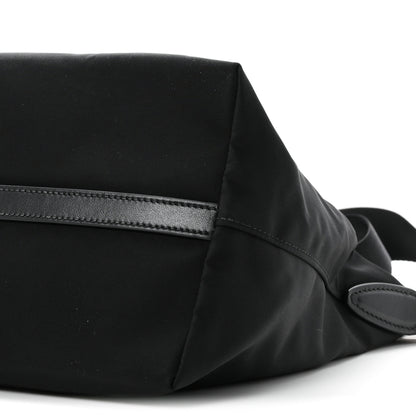Prada Tessuto Nylon Soft Calf Shopping Tote Black 17 of 17