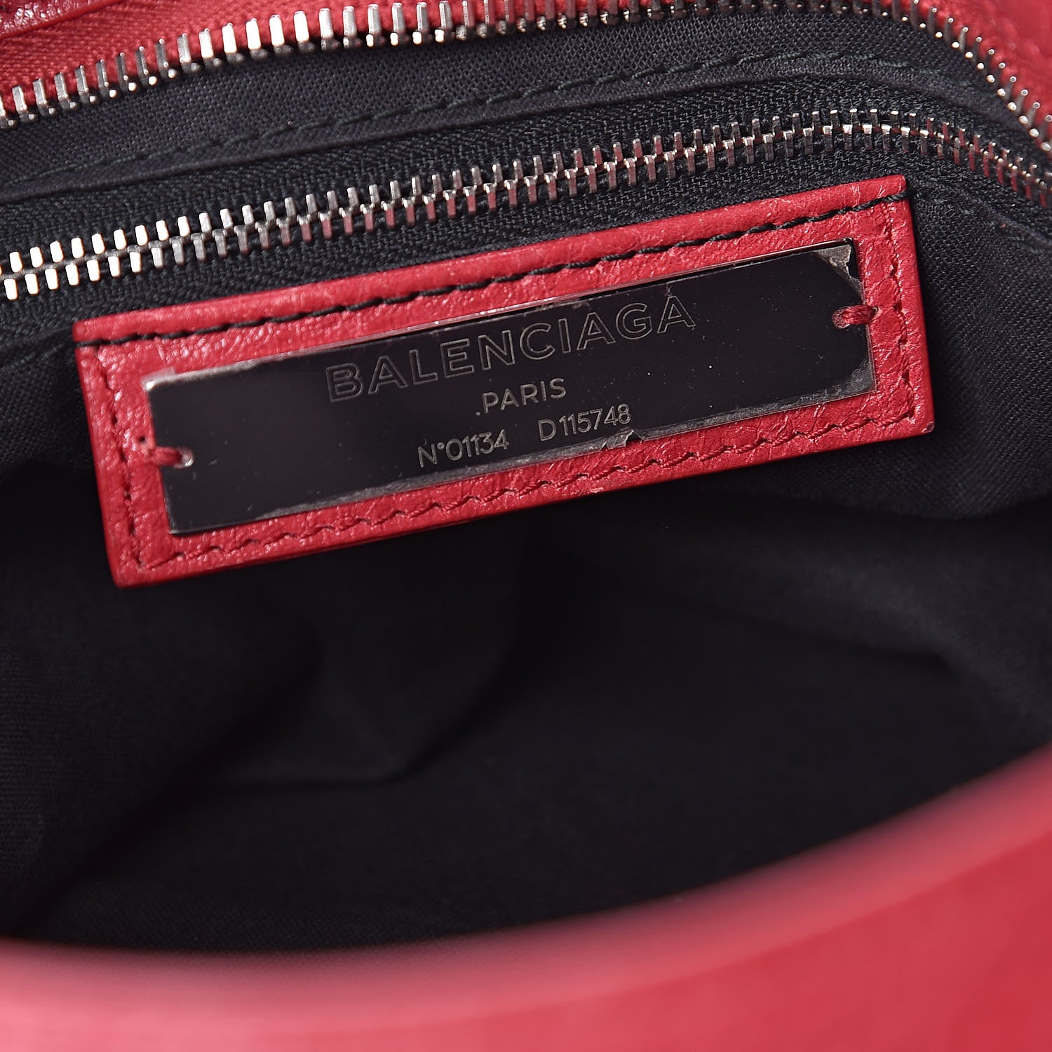 Balenciaga Agneau Classic Silver Hardware City Rouge Sapphire 6 of 12