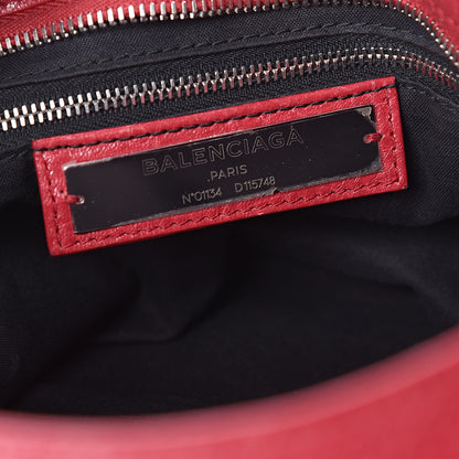 Balenciaga Agneau Classic Silver Hardware City Rouge Sapphire 6 of 12