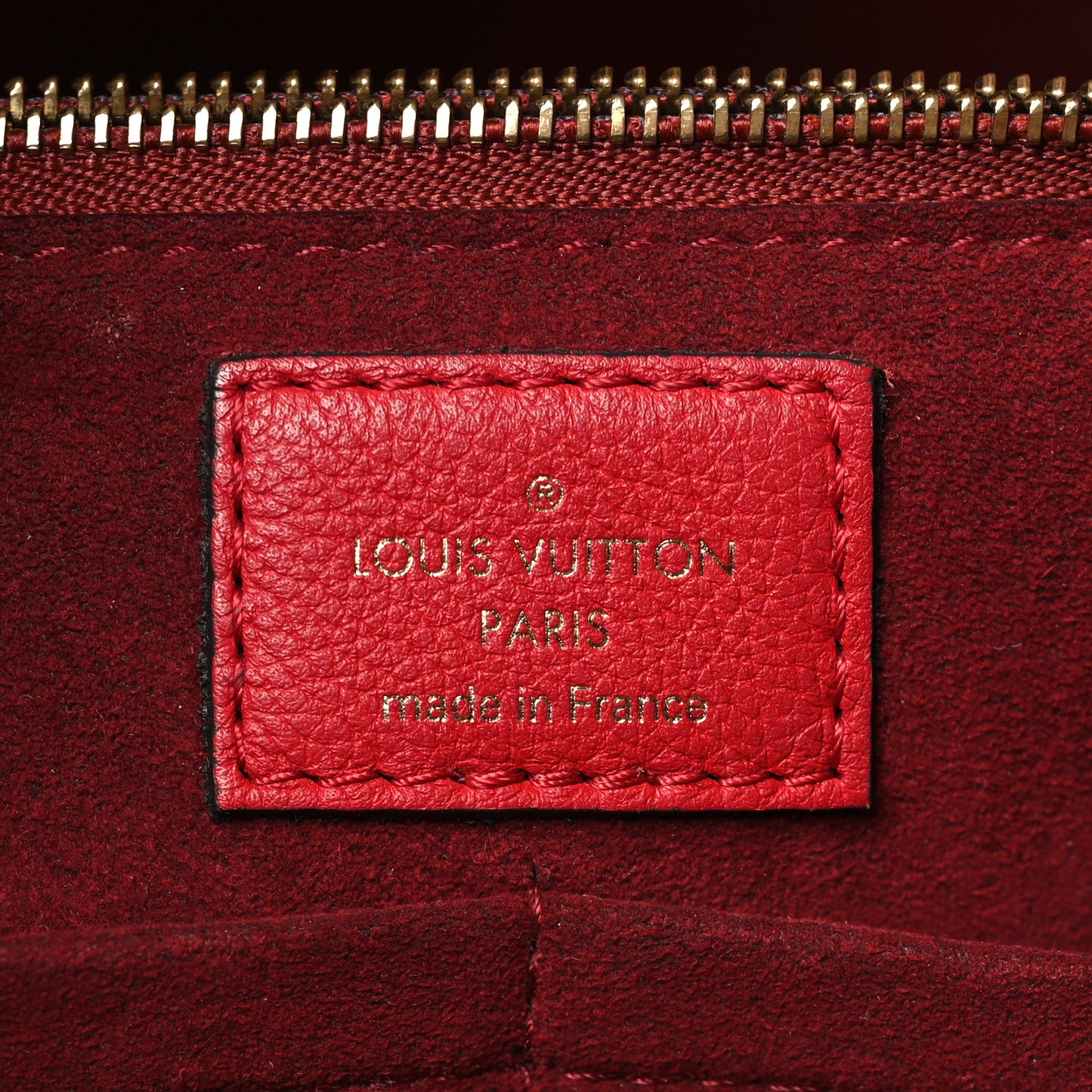 Calfskin Monogram Kimono Tote Cherry