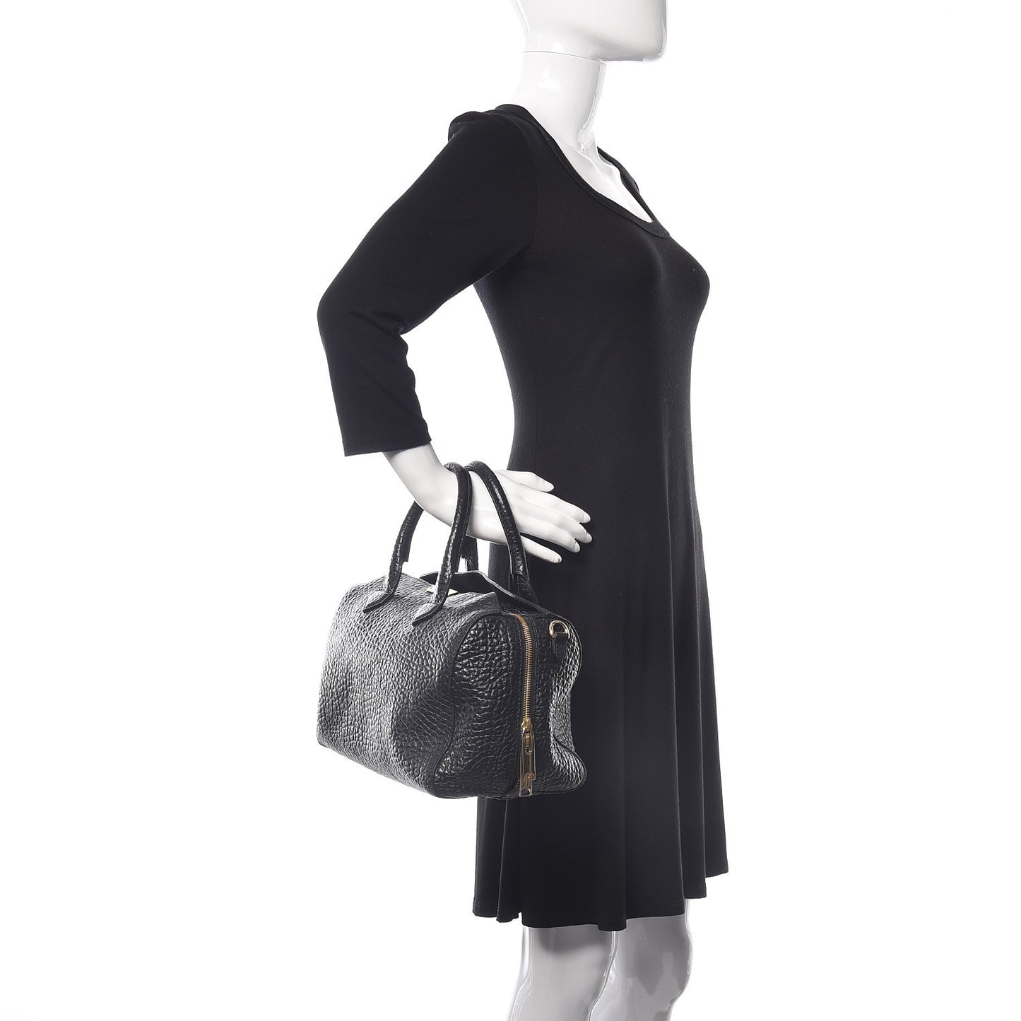 Heritage Grain Medium Alchester Bowling Bag Black
