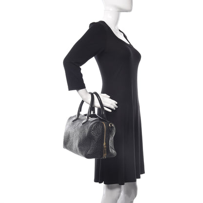 Burberry Heritage Grain Medium Alchester Bowling Bag Black 2 of 10