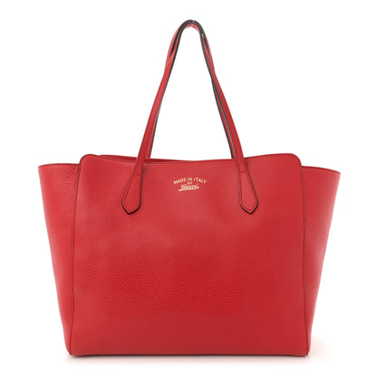 Gucci Dollar Calfskin Medium Swing Tote Red 1 of 10