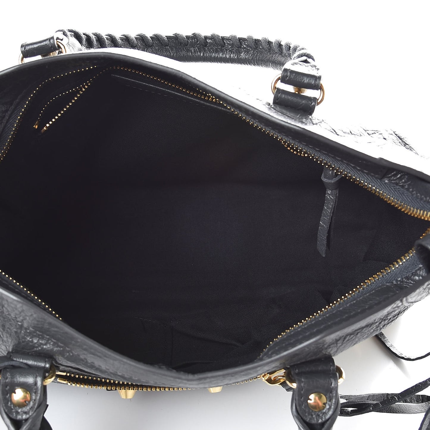 Agneau Classic Gold Hardware S City Gris Fossile