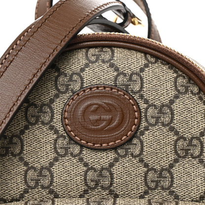 Gucci GG Supreme Monogram Azalea Calfskin Retro Interlocking G Multi-Function Bag Beige Ebony Brown Sugar 9 of 11