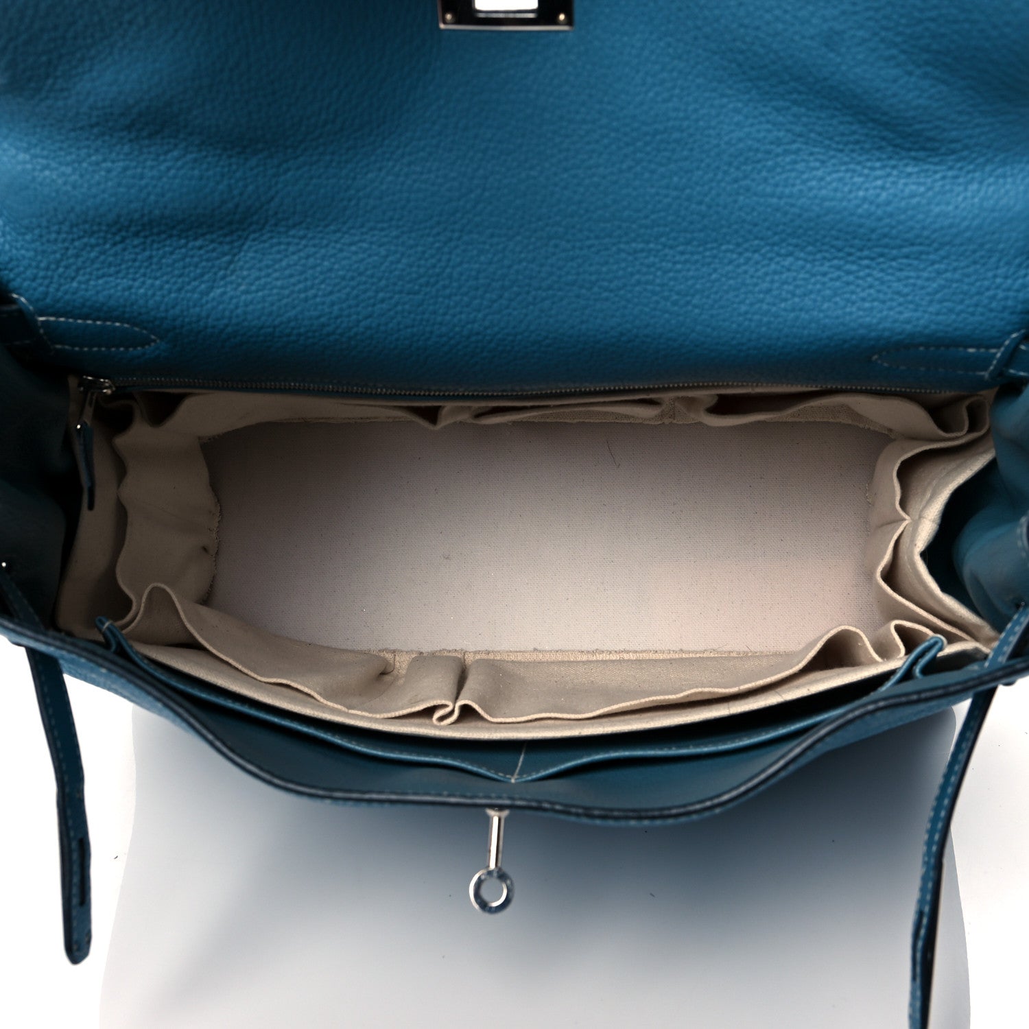 Hermes Taurillon Clemence Kelly Retourne 35 Blue Jean 4 of 10