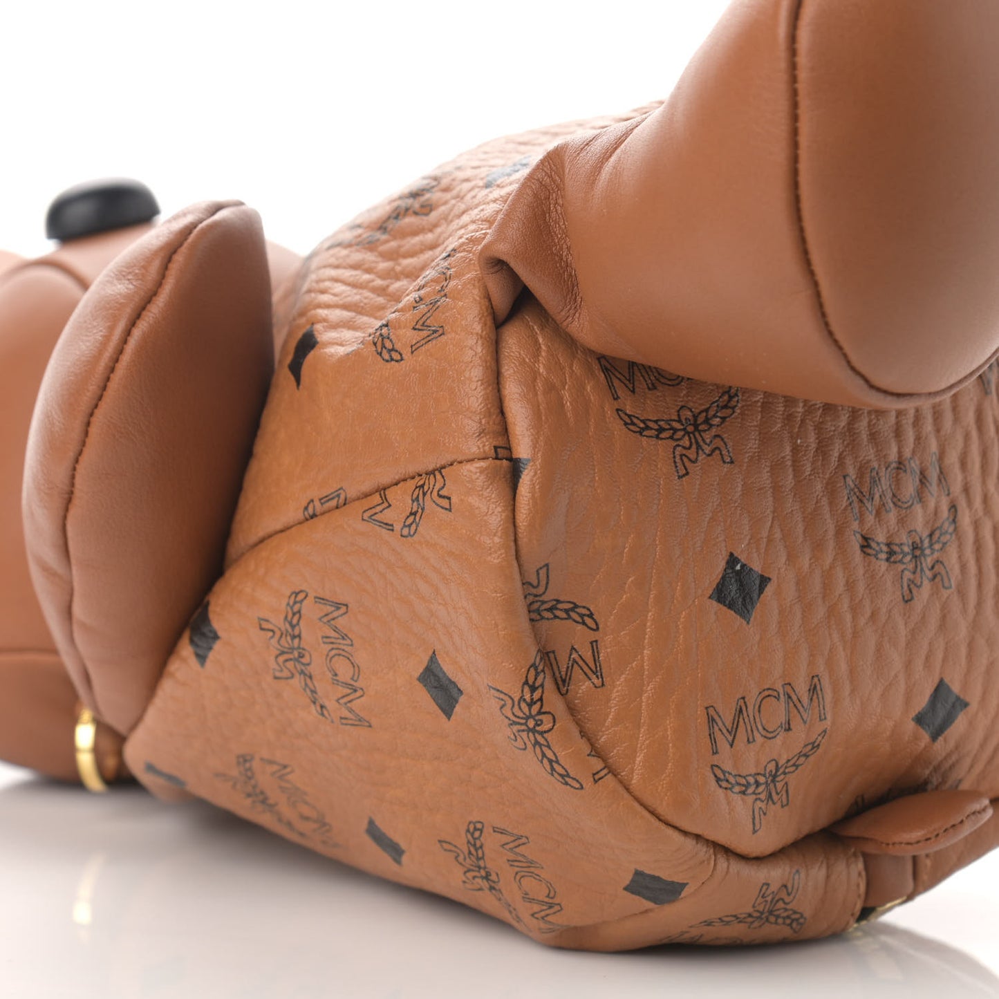 Calfskin Visetos Rabbit Zoo Doll Crossbody Cognac