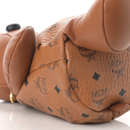 MCM Calfskin Visetos Rabbit Zoo Doll Crossbody Cognac 8 of 9