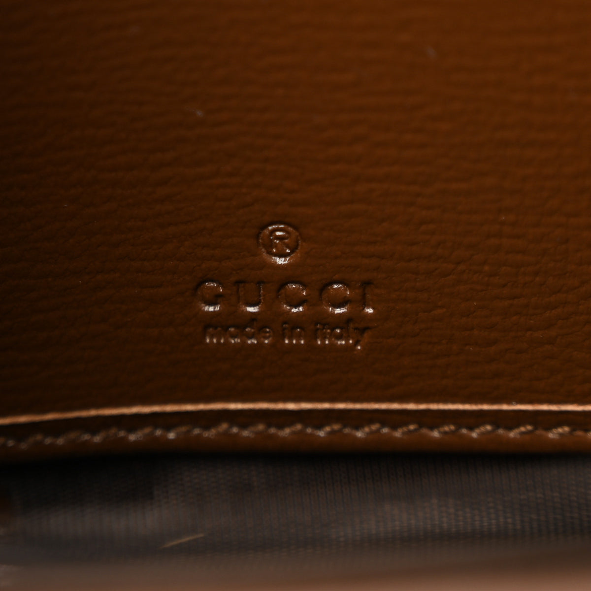 Gucci GG Supreme Monogram Azalea Calfskin Horsebit 1955 Zip Around Wallet Beige Ebony Brown Sugar 6 of 9