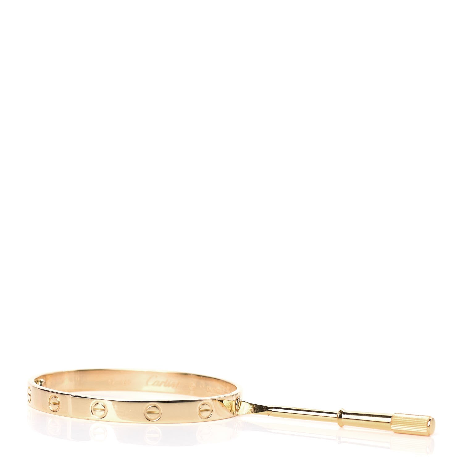 Cartier 18K Yellow Gold LOVE Bracelet 17 4 of 7
