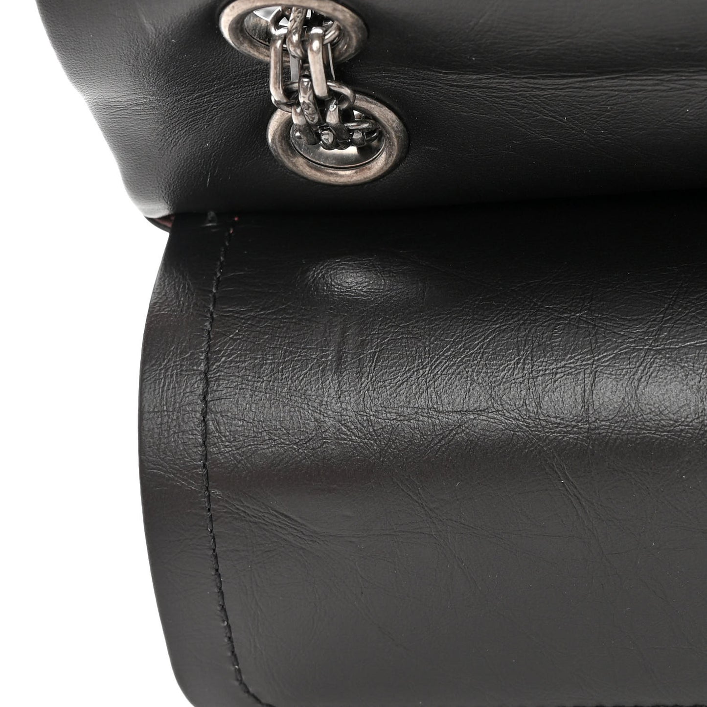 Aged Calfskin Quilted 2.55 Reissue 226 Flap Black