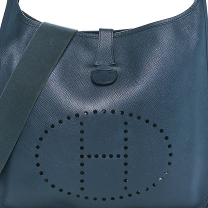 Hermes Courchevel Evelyne GM Bleu Indigo 7 of 9