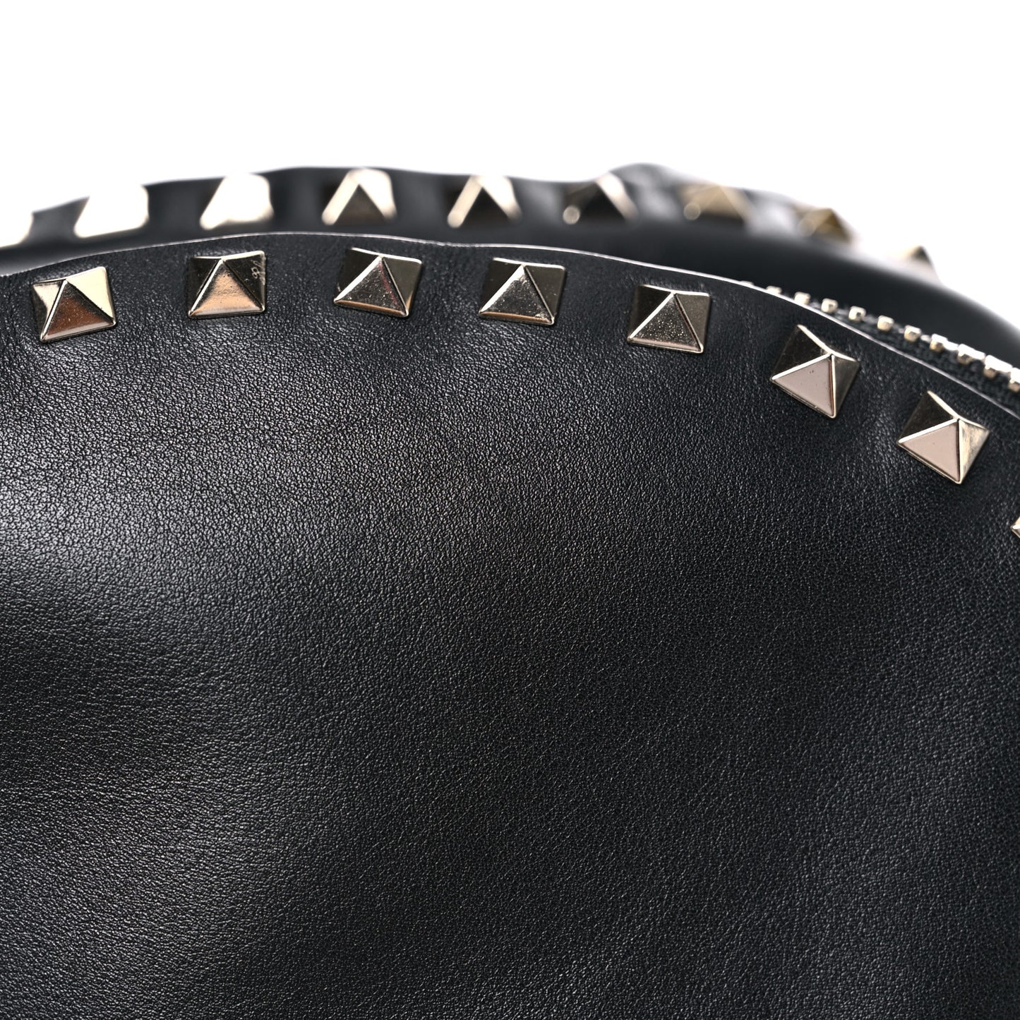 Vitello Medium Rockstud Backpack Black