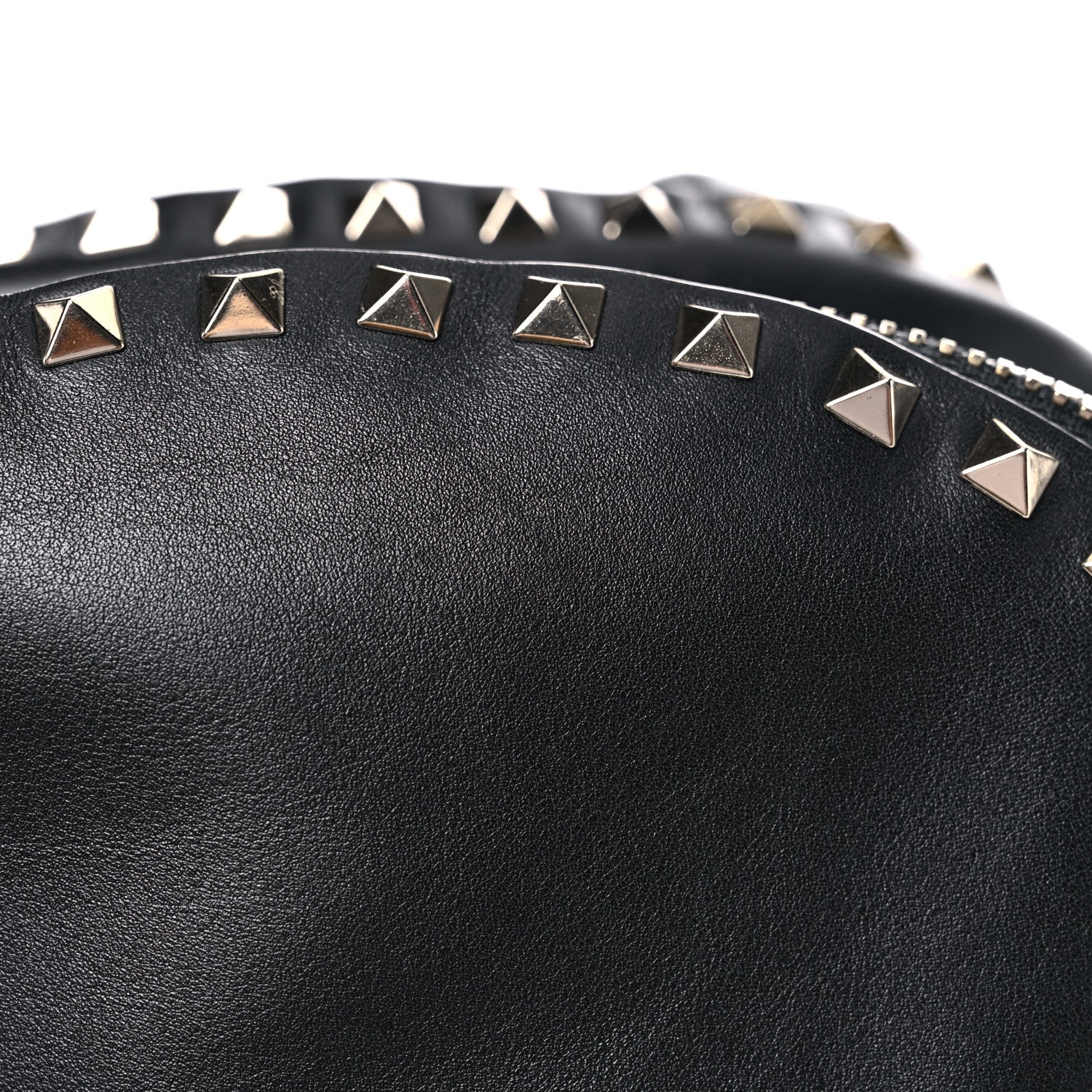 Valentino Garavani Vitello Medium Rockstud Backpack Black 10 of 16