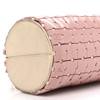 Chanel Lambskin Resin Tile Bowler Pink 9 of 12