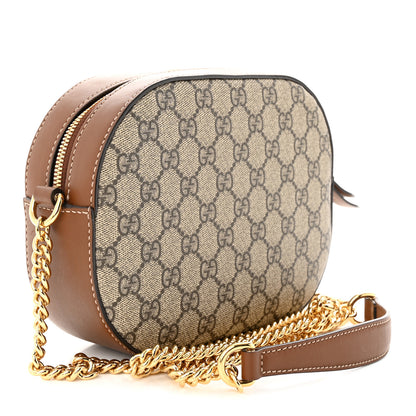 Gucci GG Supreme Monogram Blind For Love Embroidered Mini Chain Shoulder Bag Beige Tuscany 3 of 10