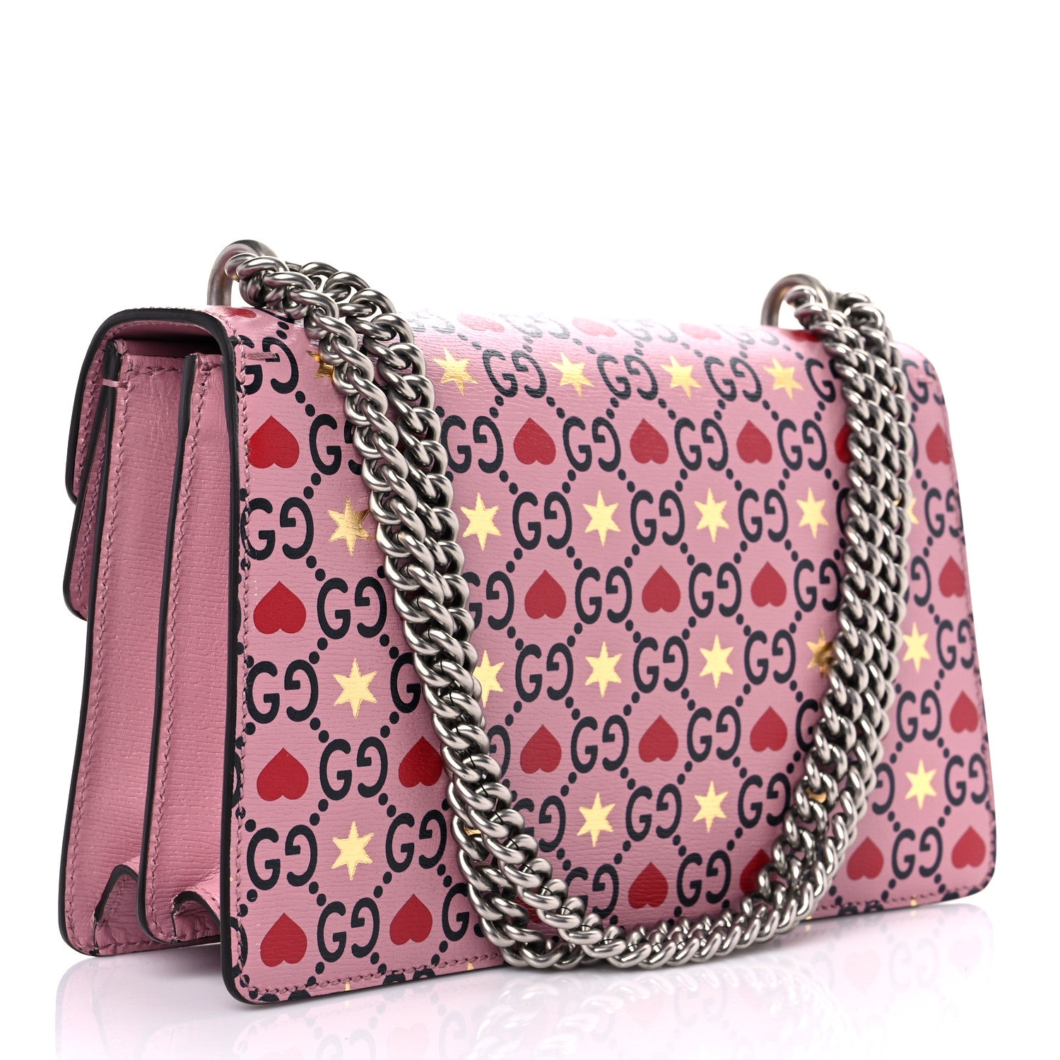 Gucci Calfskin Valentine's Day Exclusive Small Dionysus Bag Pink 3 of 11