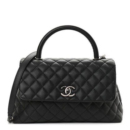 Chanel Caviar Quilted Small Coco Handle Flap Black 1 of 10