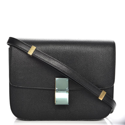 Celine Goatskin Medium Classic Box Flap Bag Black 1 of 8