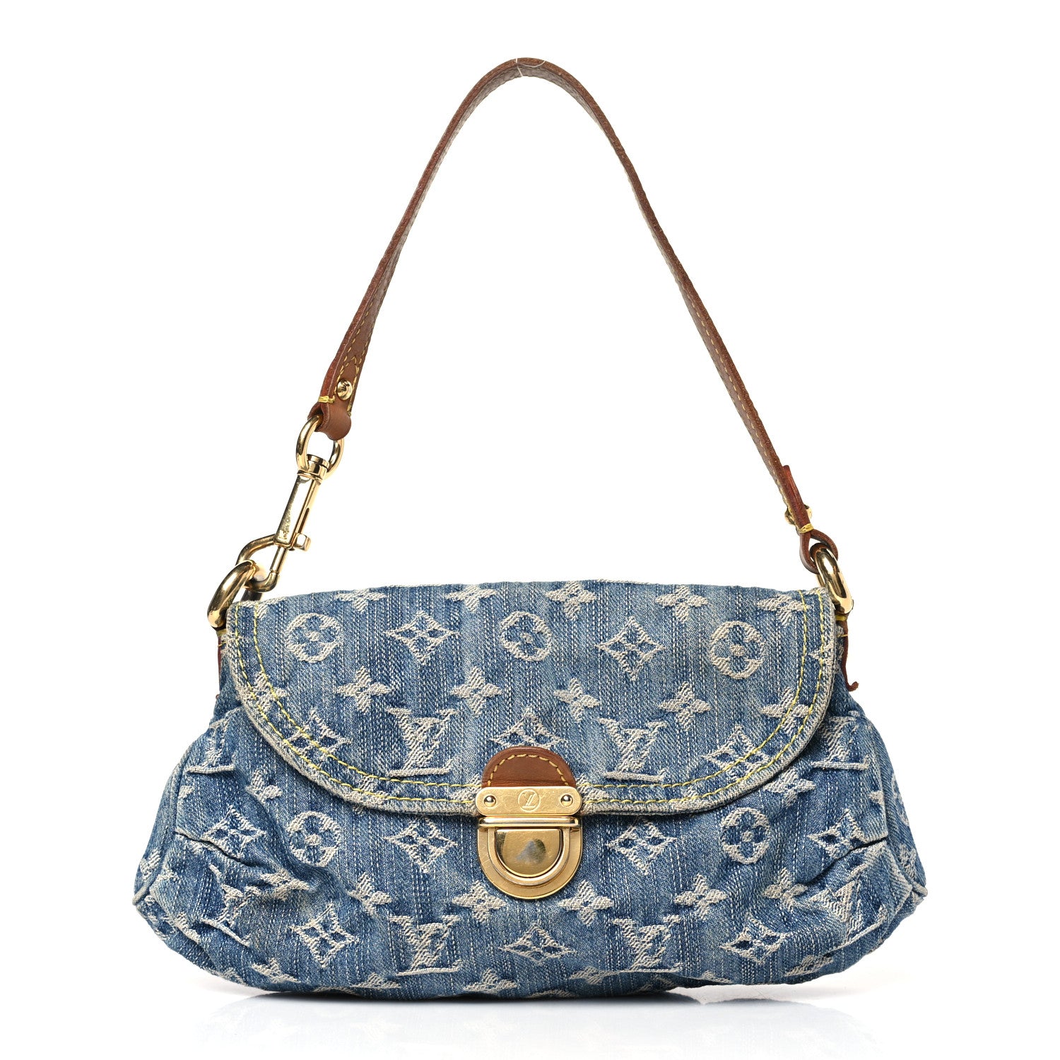 Louis Vuitton Monogram Denim Mini Pleaty Blue 1 of 9