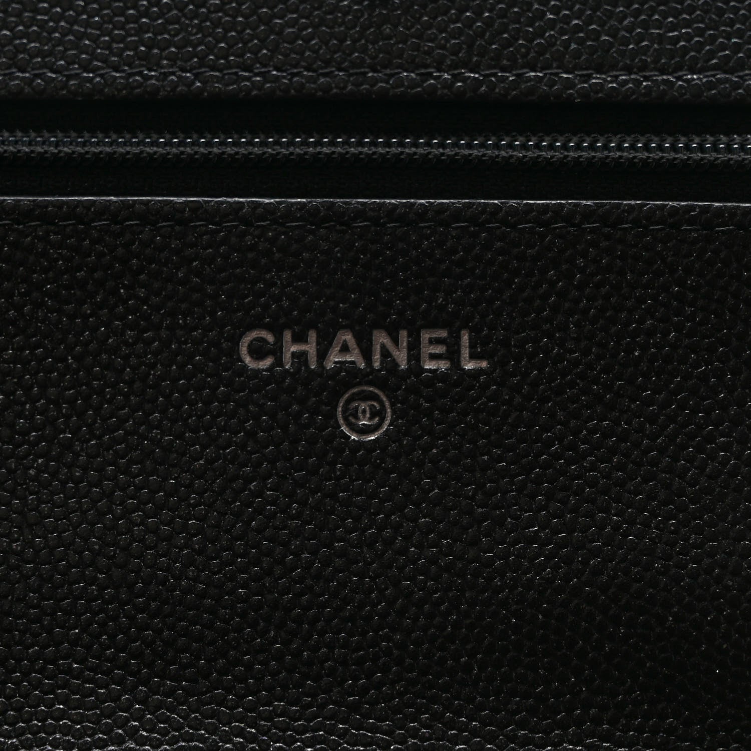Chanel Iridescent Caviar Quilted Wallet on Chain WOC Black 6 of 10