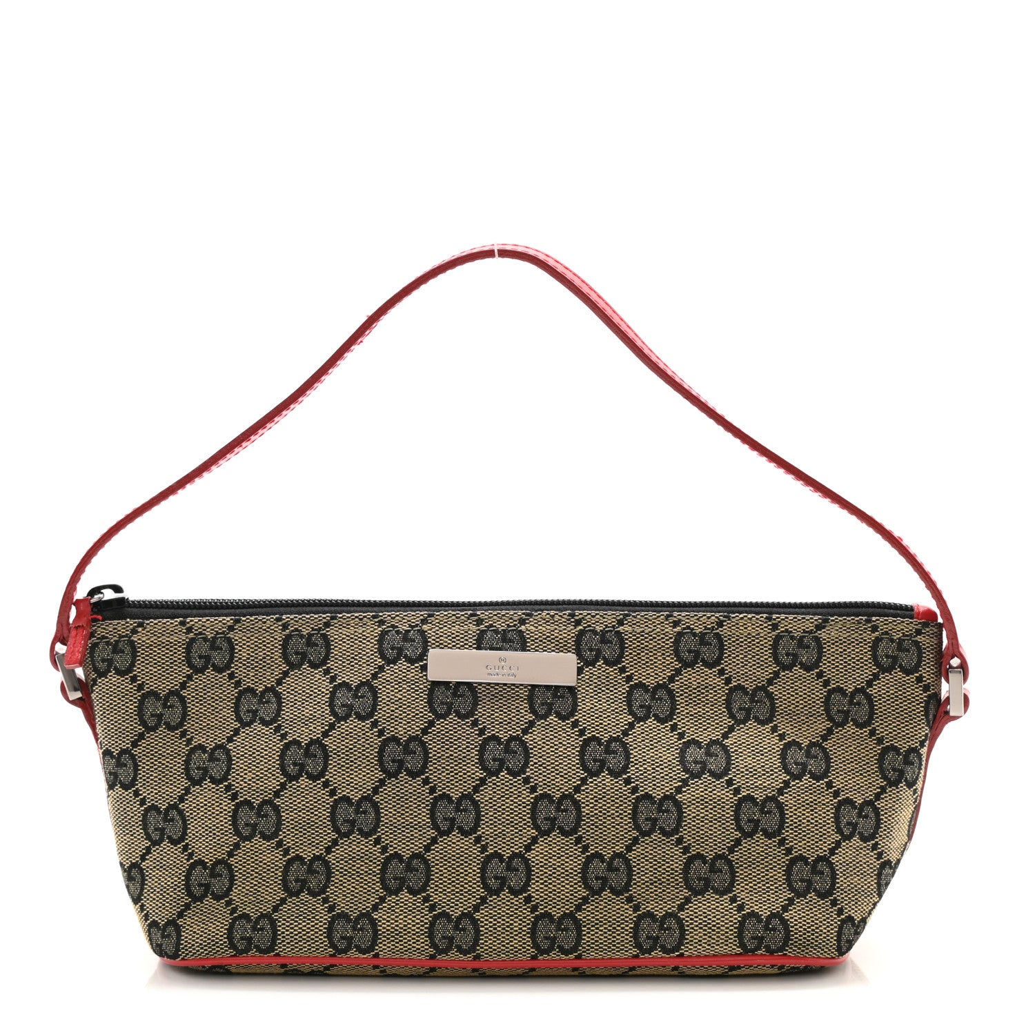 Gucci Monogram Boat Pochette Red 1 of 12