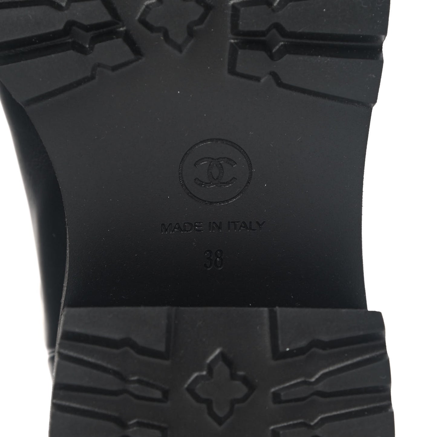 Calfskin CC Ankle Boots 38 Black