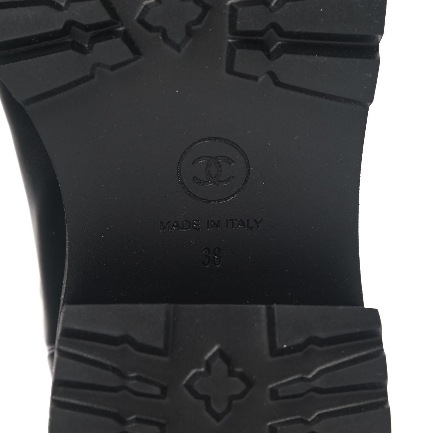 Chanel Calfskin CC Ankle Boots 38 Black 6 of 11