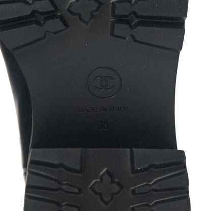 Chanel Calfskin CC Ankle Boots 38 Black 6 of 11