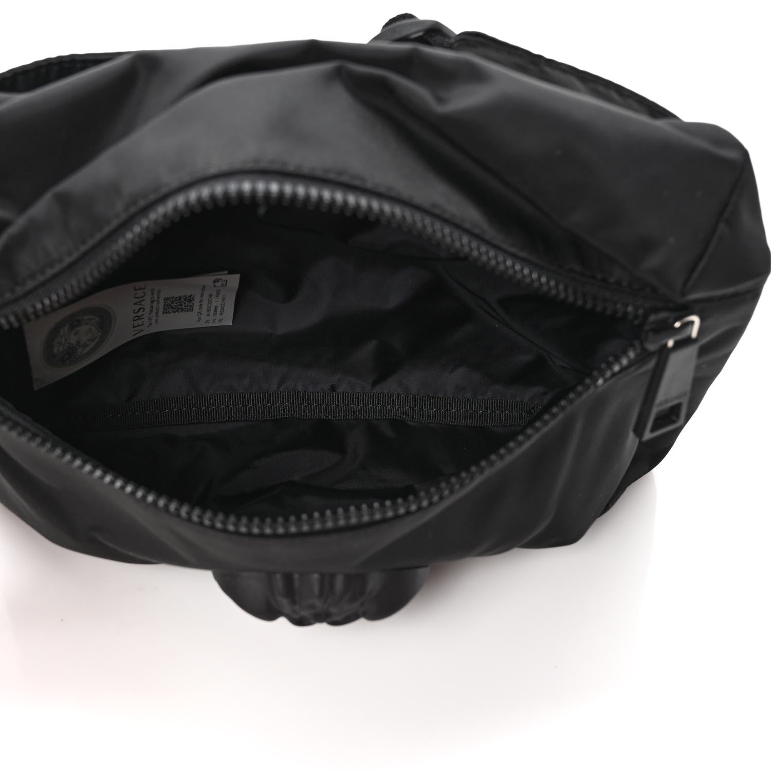 Versace Nylon Palazzo Medusa Belt Bag Black Ruthenium 5 of 9