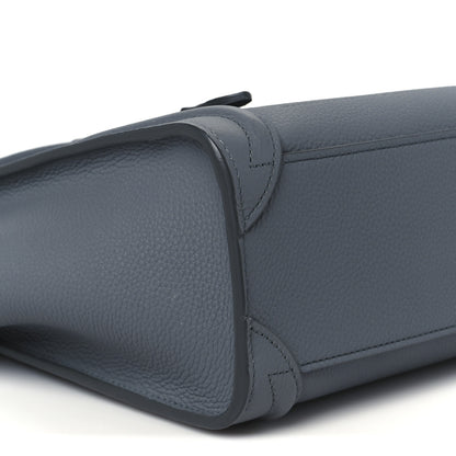 Celine Baby Drummed Calfskin Nano Luggage Kohl 9 of 10