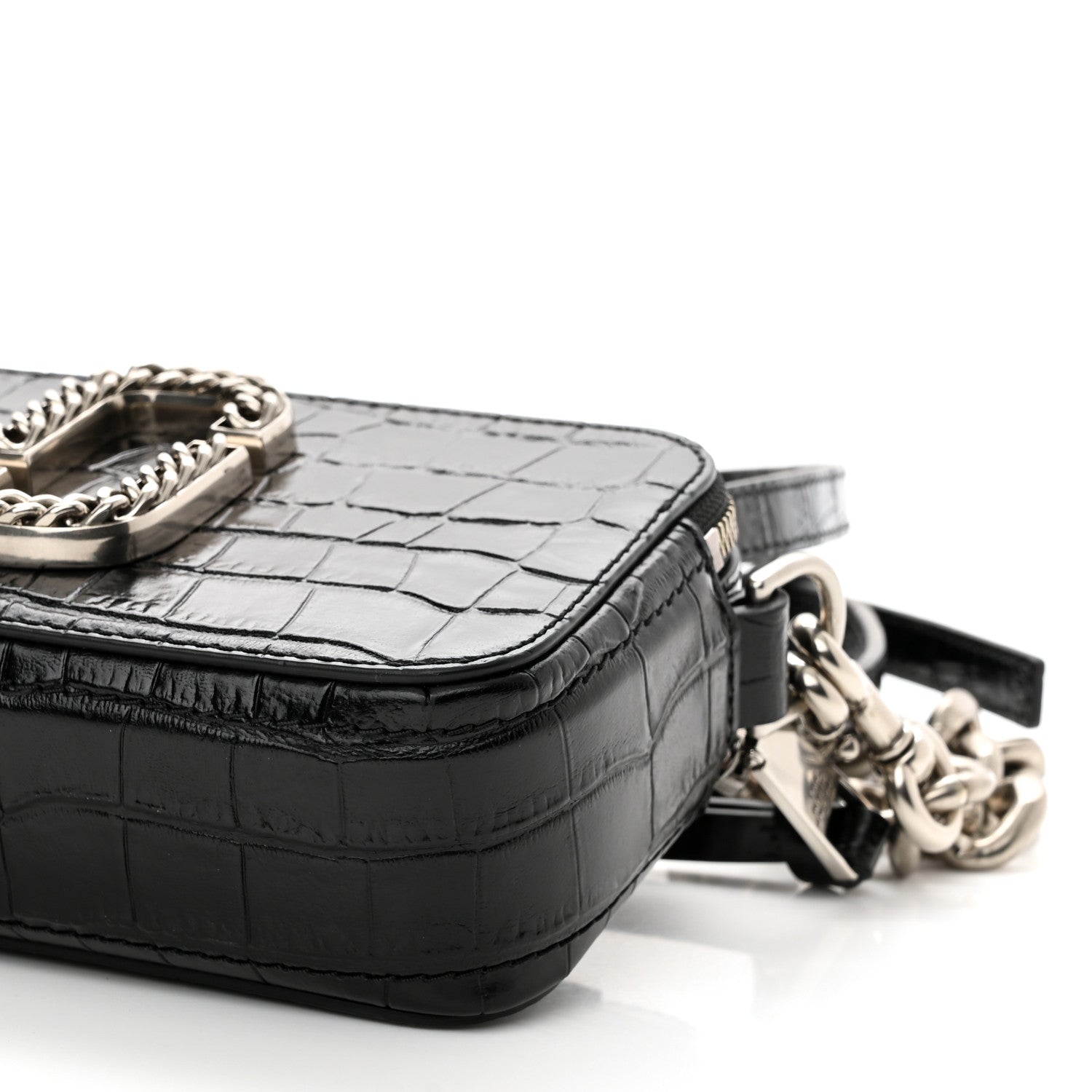 Marc Jacobs Croc Embossed Snapshot Camera Bag Black 11 of 11