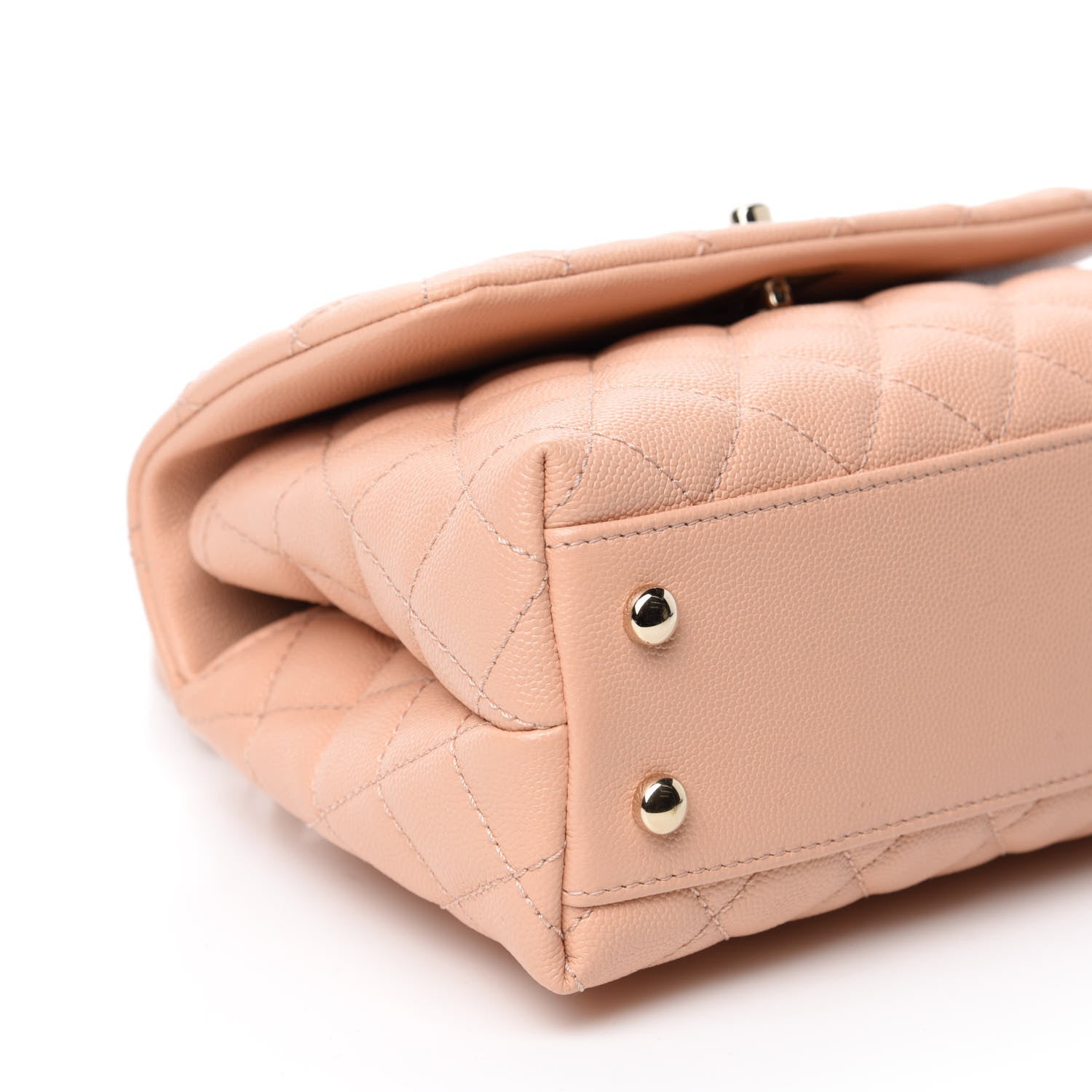 Chanel Caviar Quilted Mini Coco Handle Flap Light Pink 6 of 10