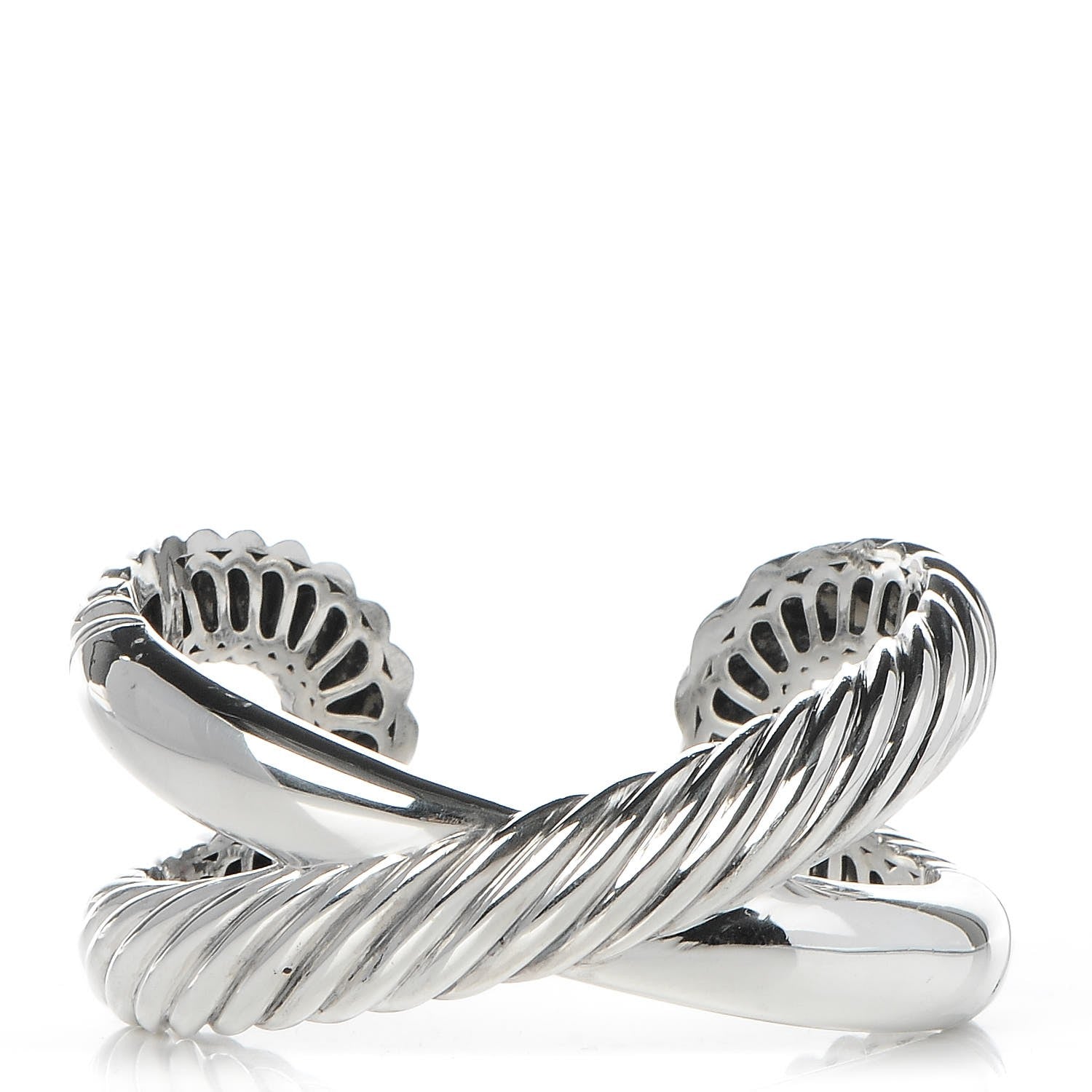 David Yurman Sterling Silver Crossover Cuff 1 of 6