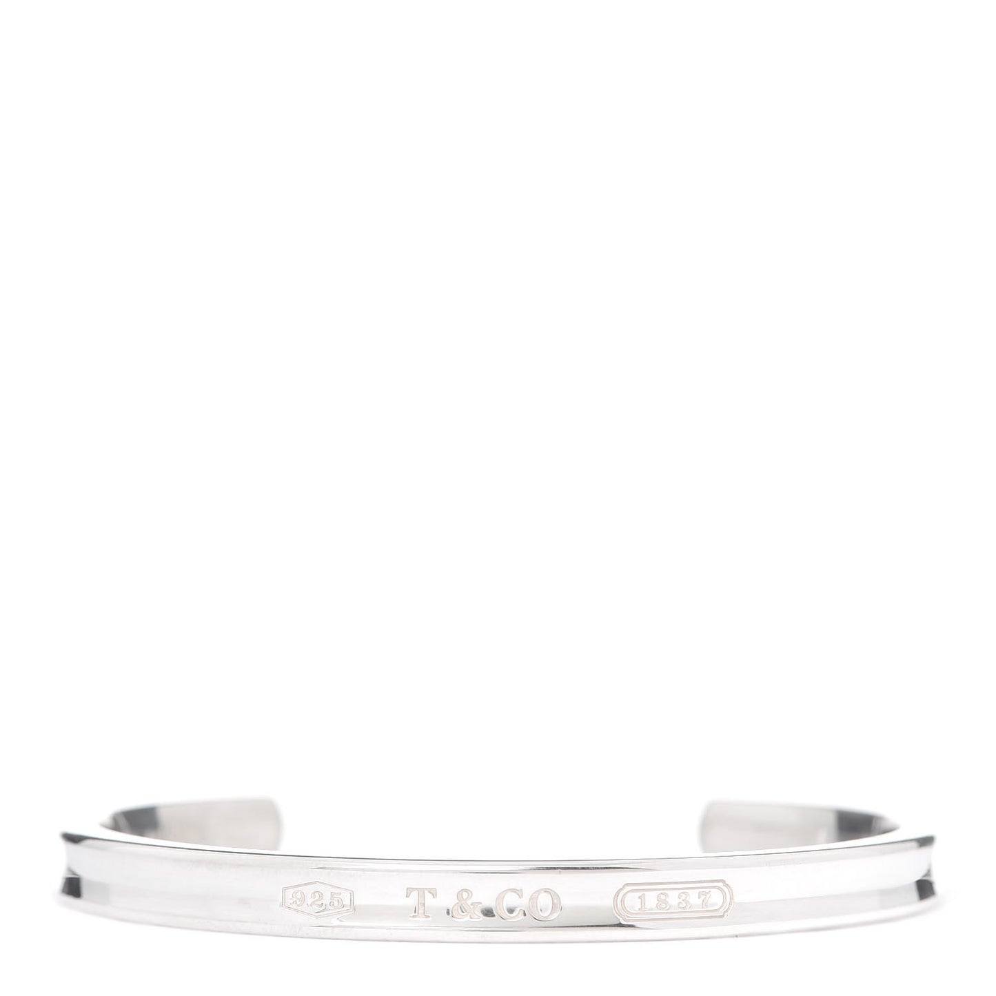 Sterling Silver Narrow 1837 Cuff Bracelet
