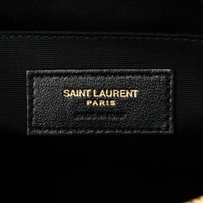 Saint Laurent Calfskin Matelasse Monogram Lou Camera Bag Black 6 of 10