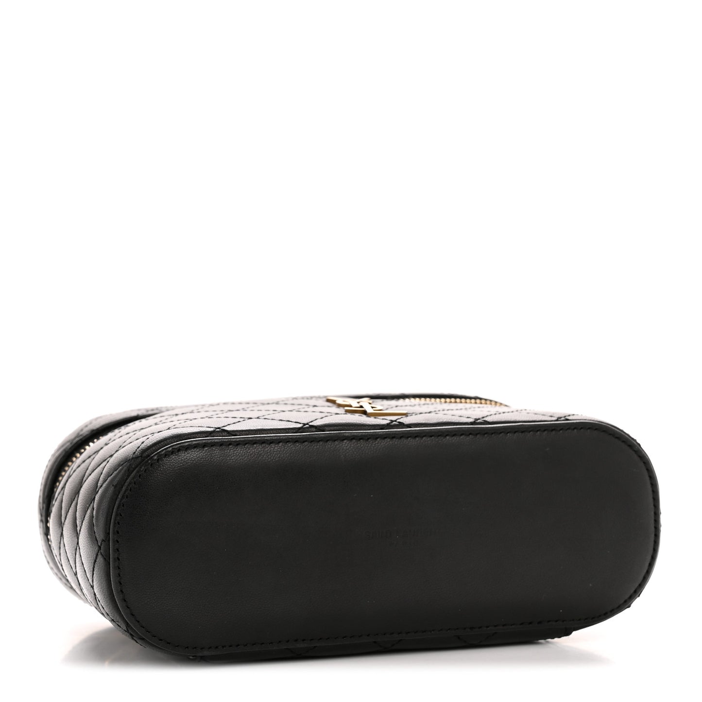 Lambskin Quilted Mini Gaby Vanity Case Black