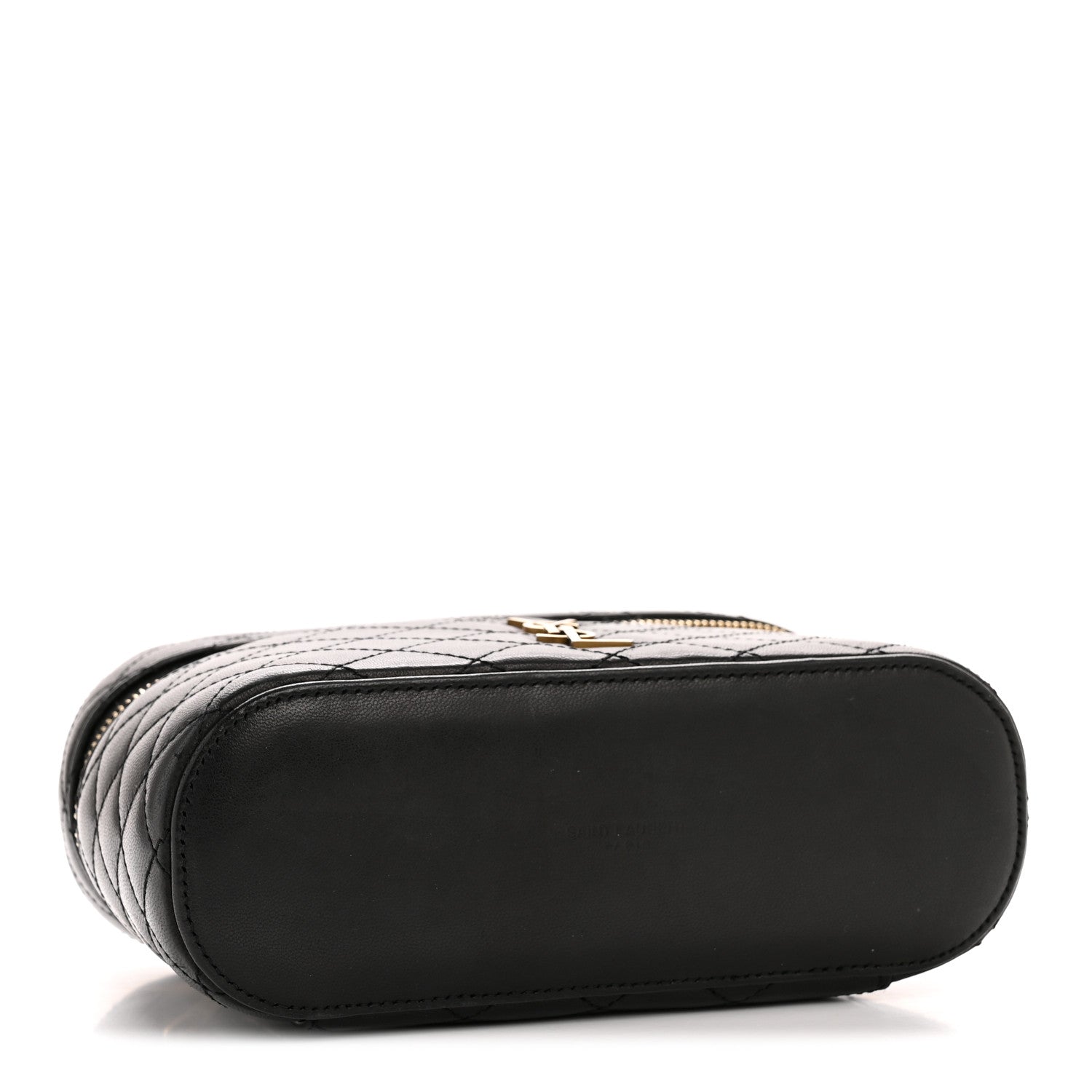 Saint Laurent Lambskin Quilted Mini Gaby Vanity Case Black 4 of 12