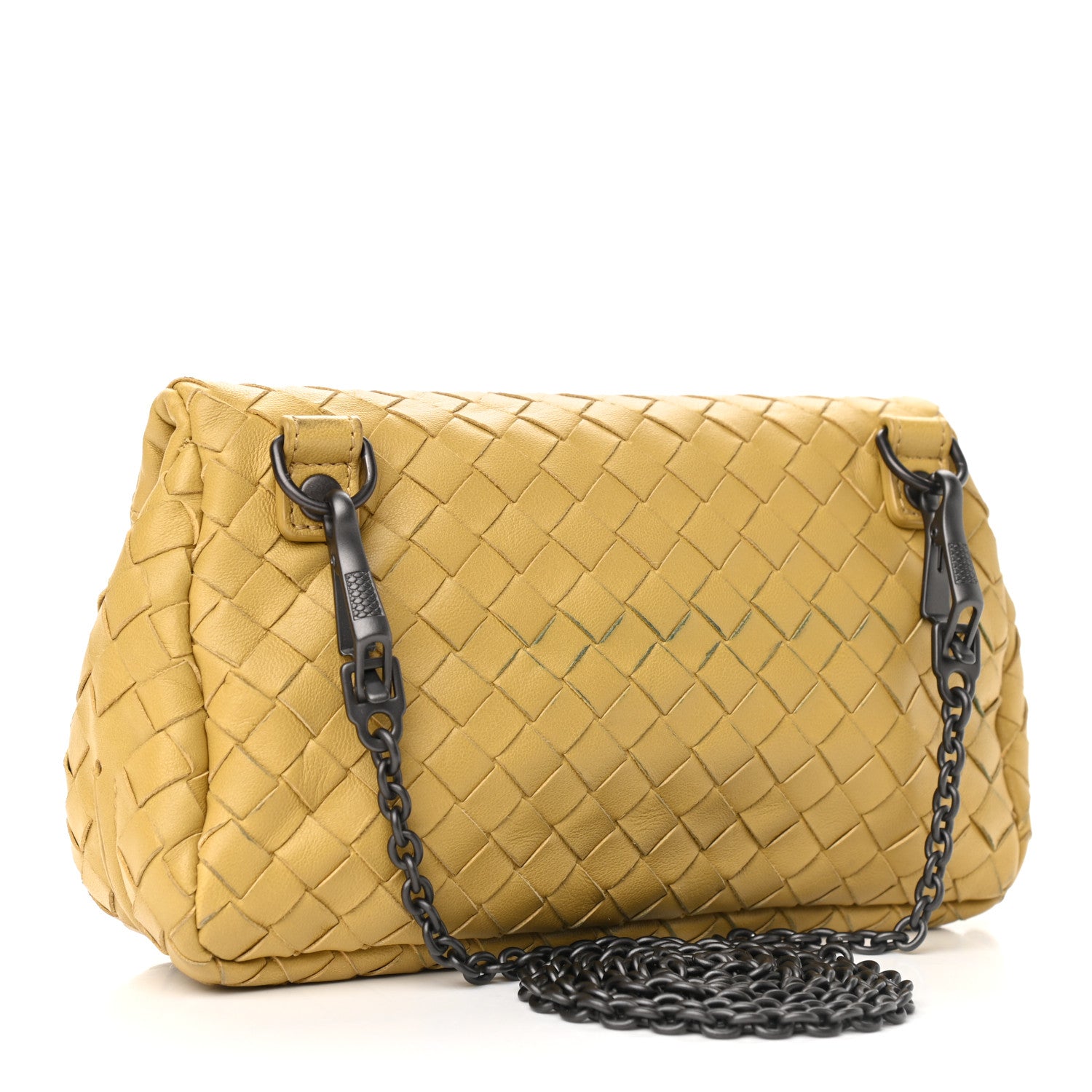 Bottega Veneta Nappa Intrecciato Mini Chain Messenger Moutarde 2 of 11