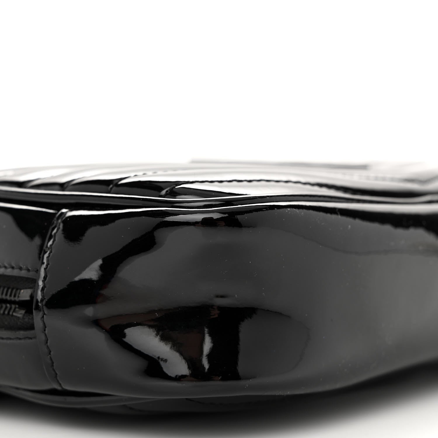 Saint Laurent Patent Calfskin Matelasse Monogram Mini Lou Camera Bag Black 9 of 11