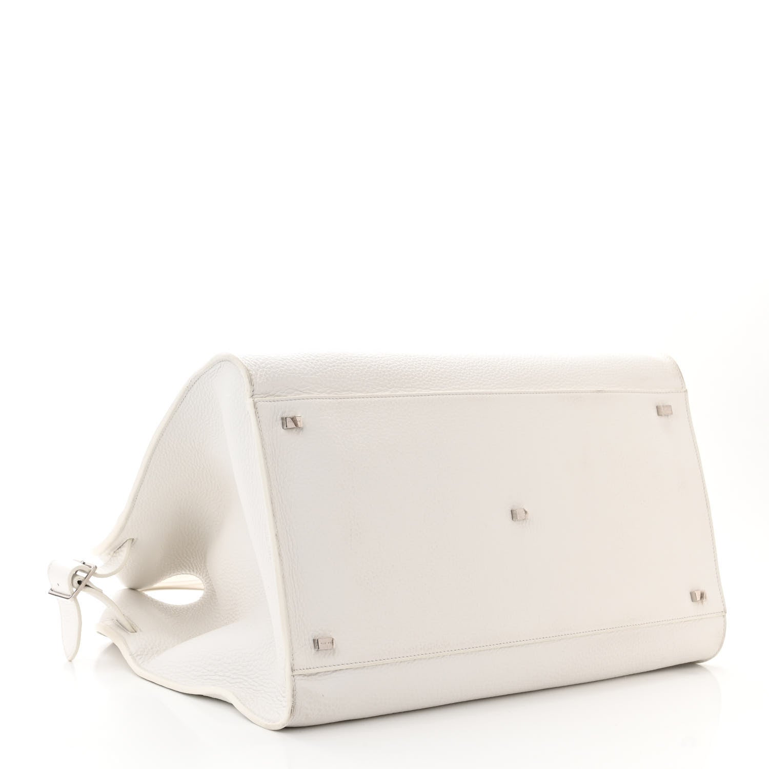 The Row Grained Calfskin Soft Margaux 17 White 4 of 13