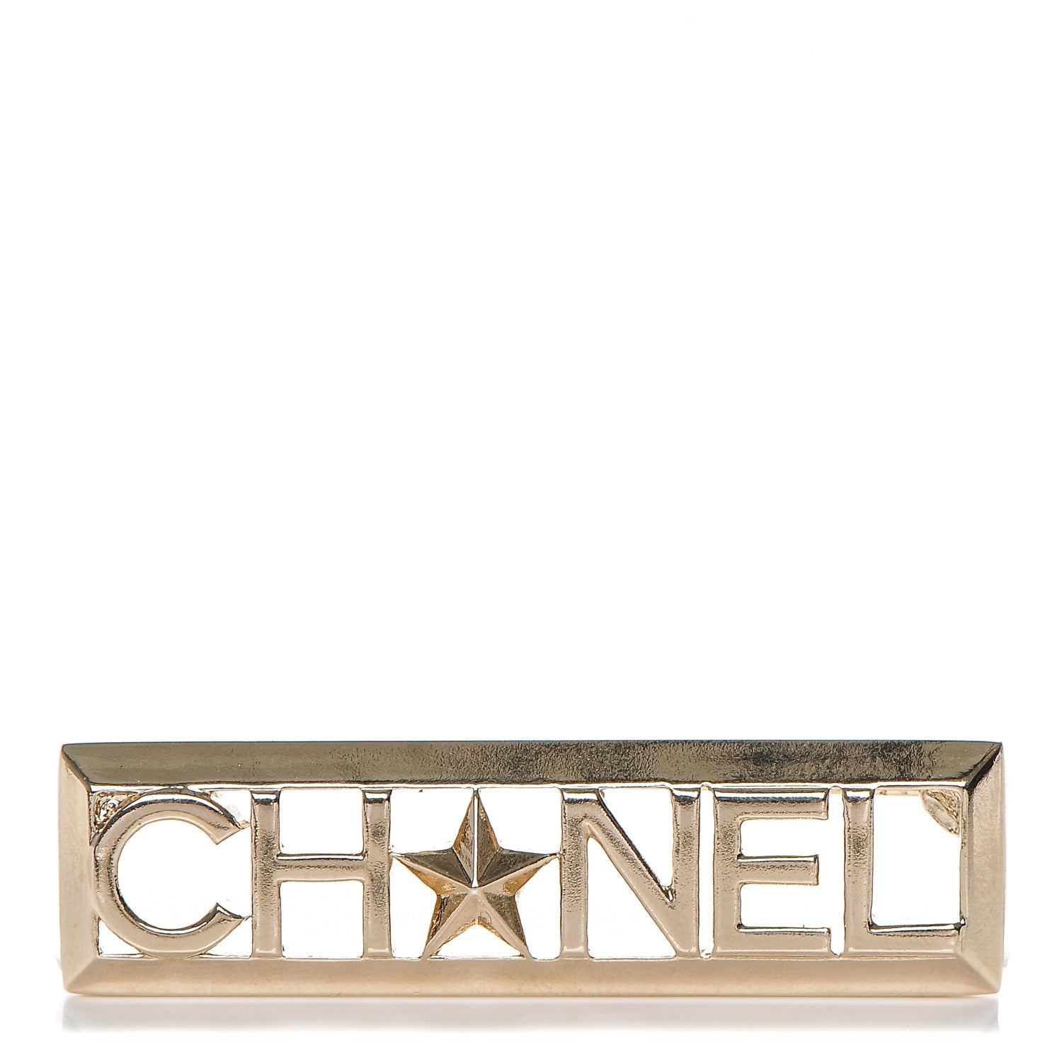Chanel Star Logo Brooch Gold 1 of 4