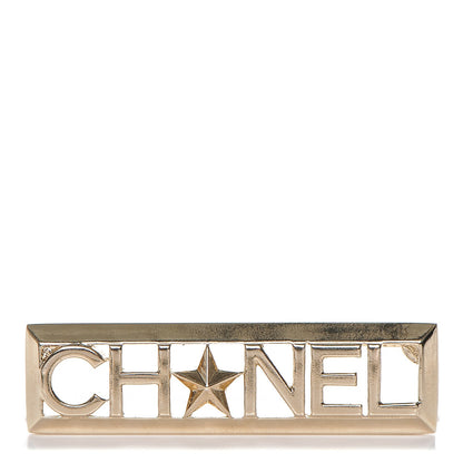 Chanel Star Logo Brooch Gold 1 of 4