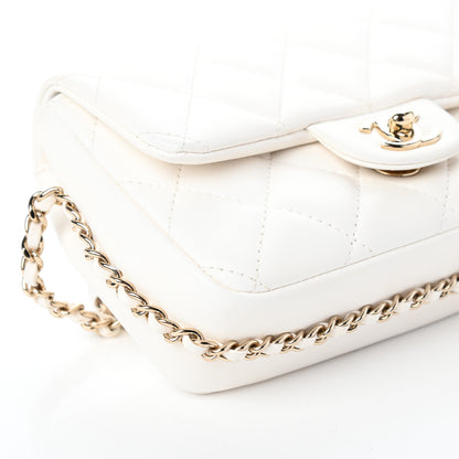 Chanel Lambskin Quilted Mini My Precious Flap White 9 of 10