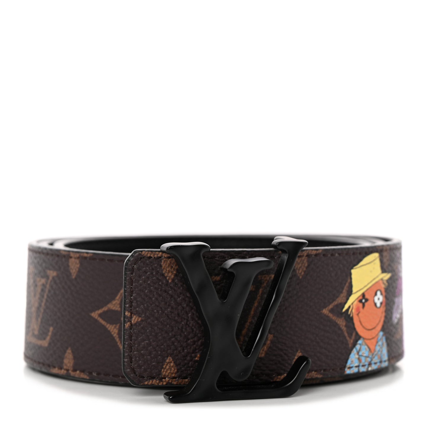 Calfskin Monogram 40mm LV Friends Belt 90 36 Black
