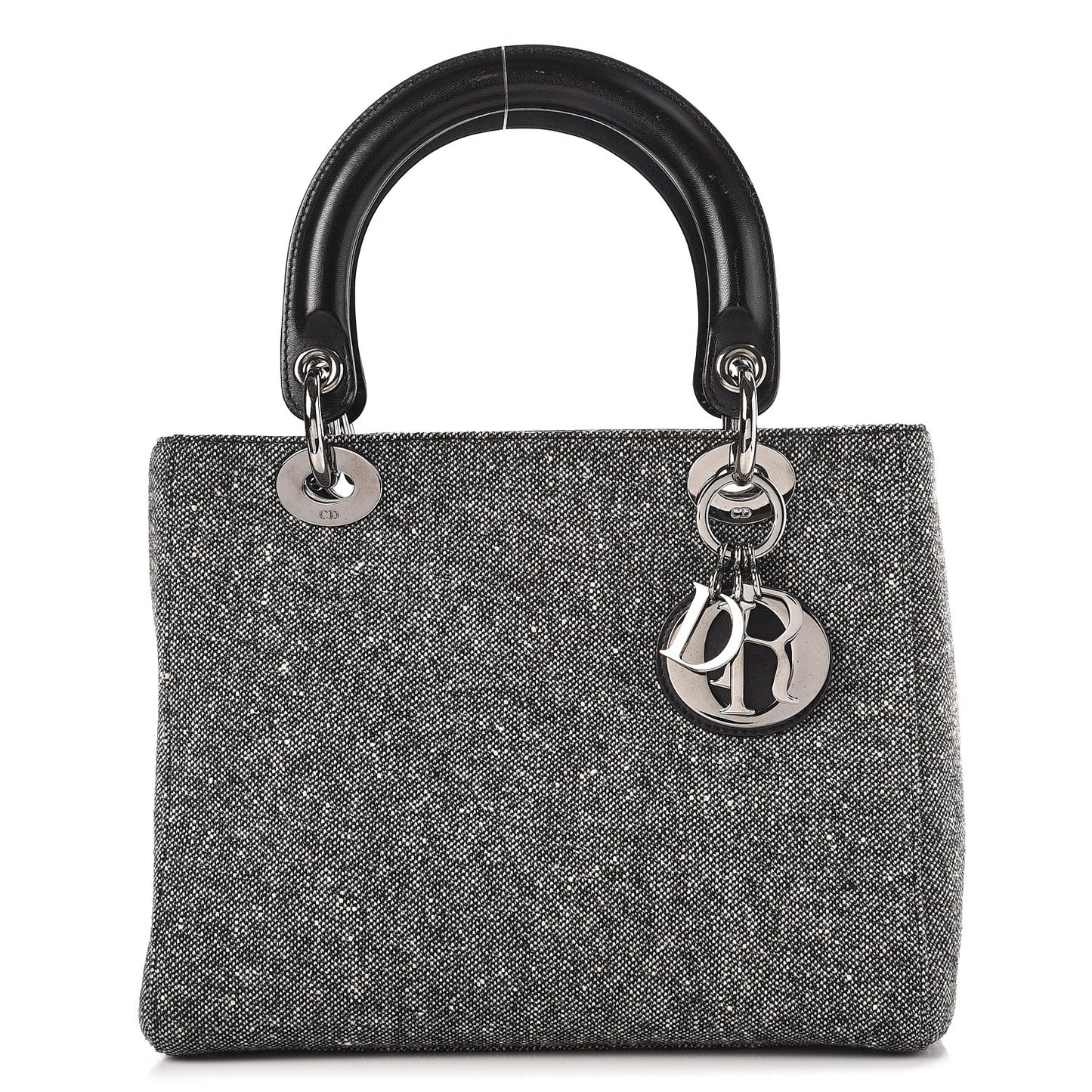 Tweed Medium Lady Dior Black