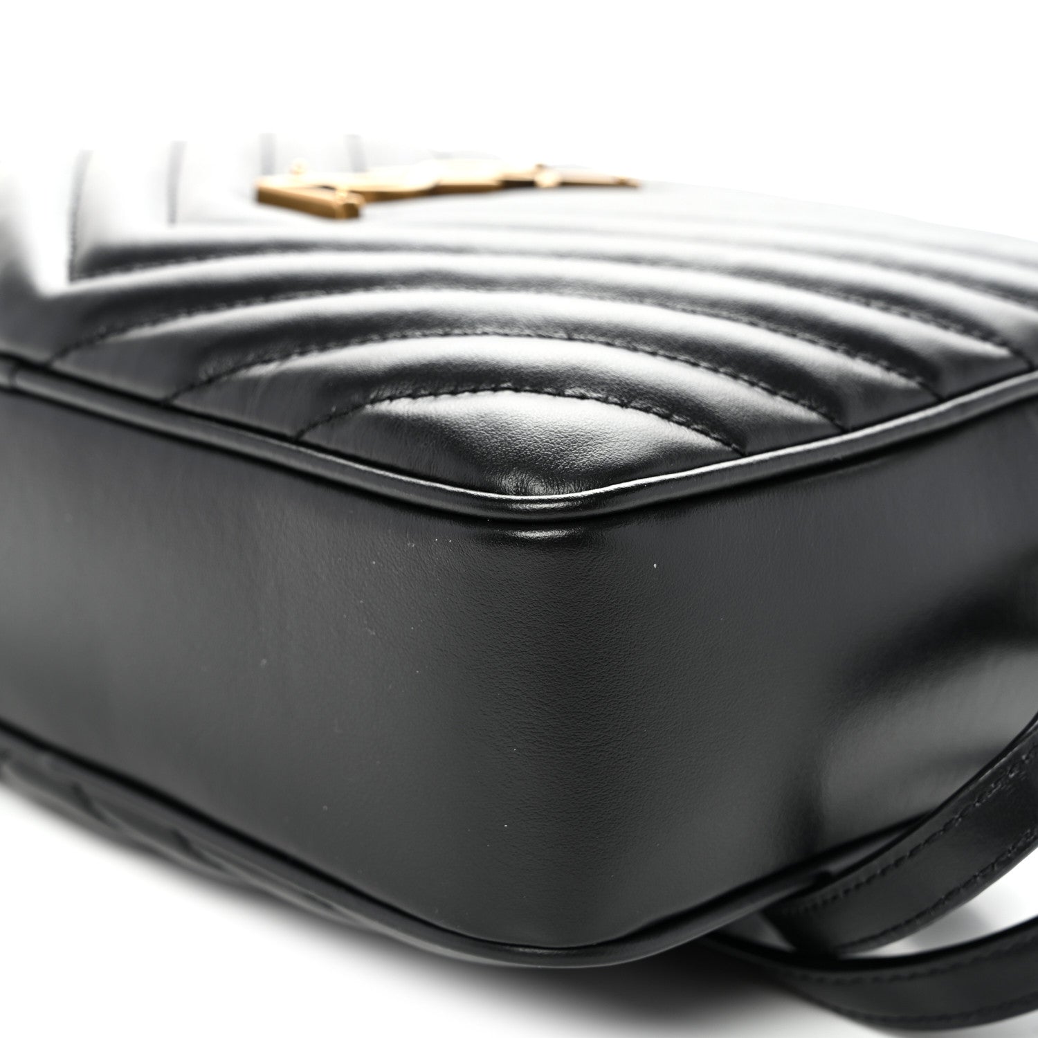 Saint Laurent Calfskin Matelasse Monogram Lou Camera Bag Black 10 of 10